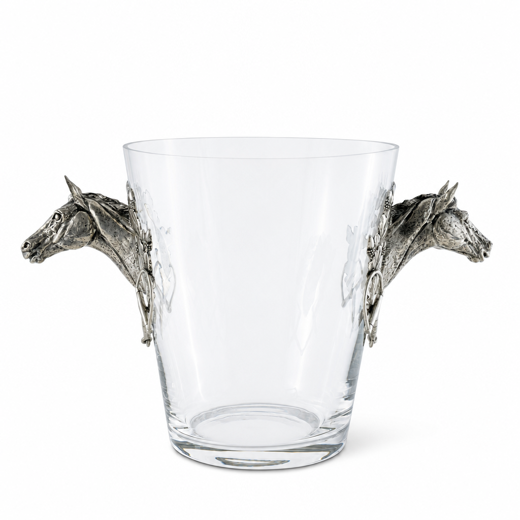 Horse Head Glass Ice Bucket 10