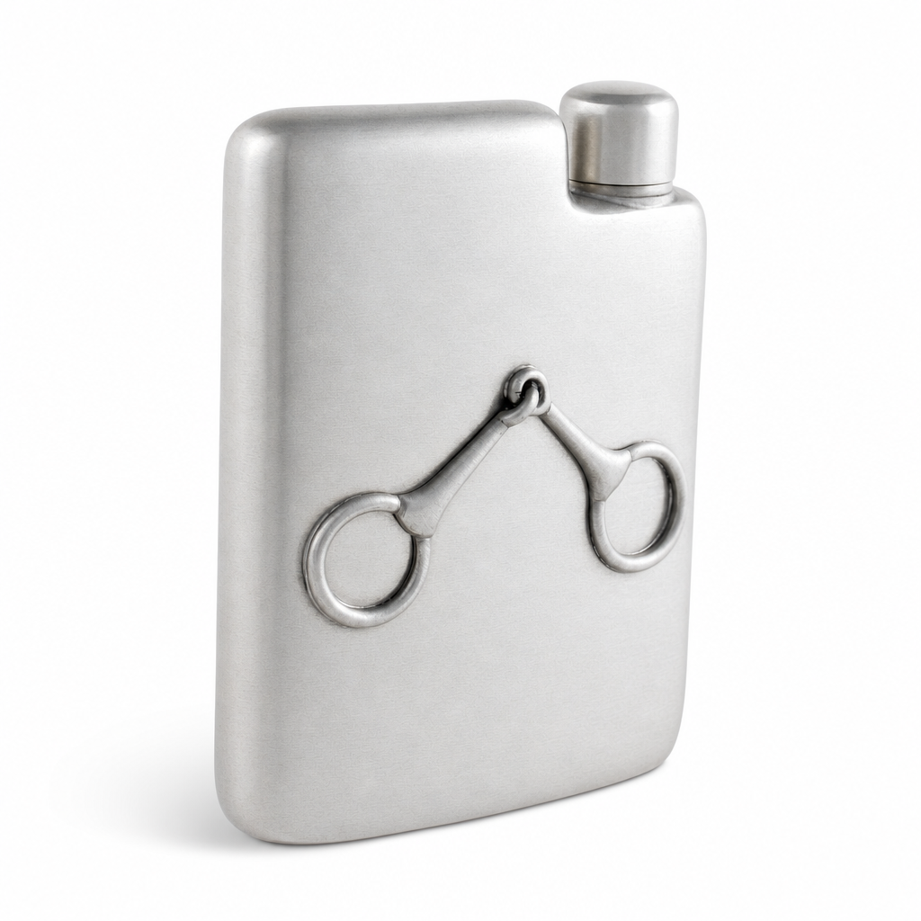 Equestrian Pewter Flask 1