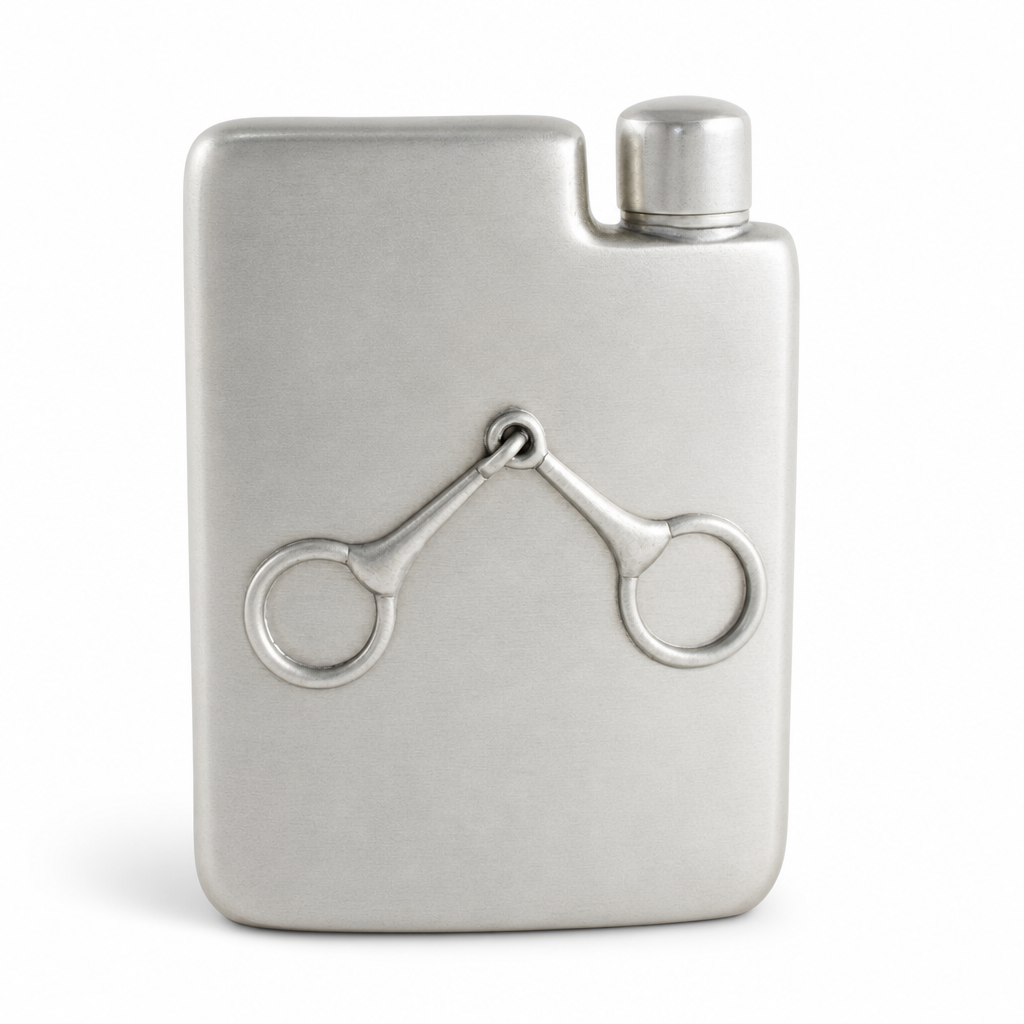 Equestrian Pewter Flask 10