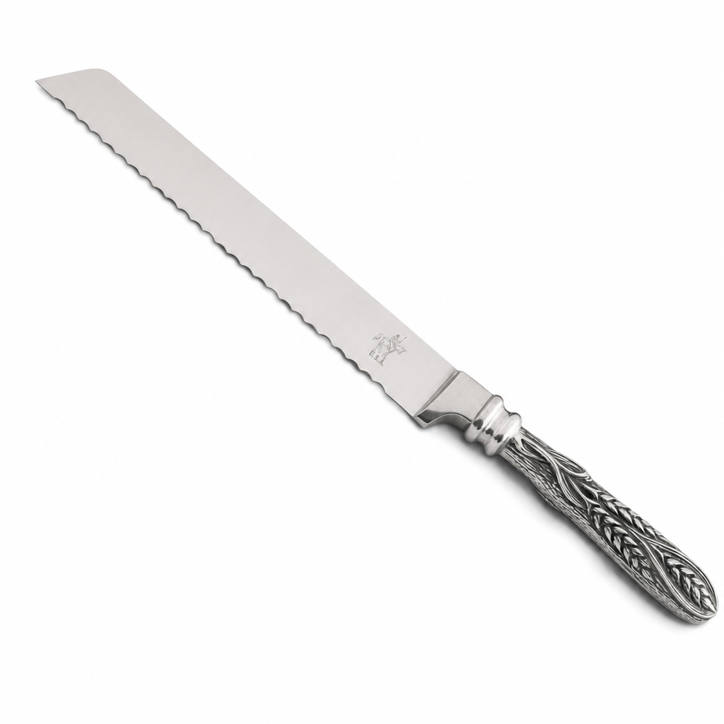 Pewter Wheat Harvest Bread Knife 1