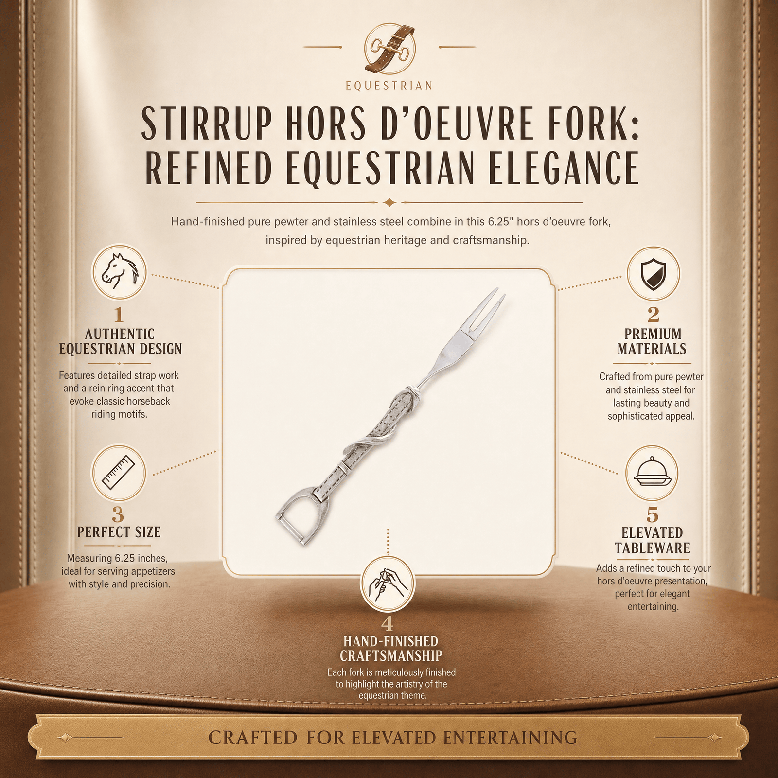 Stirrup Hors d oeuvre Fork 7
