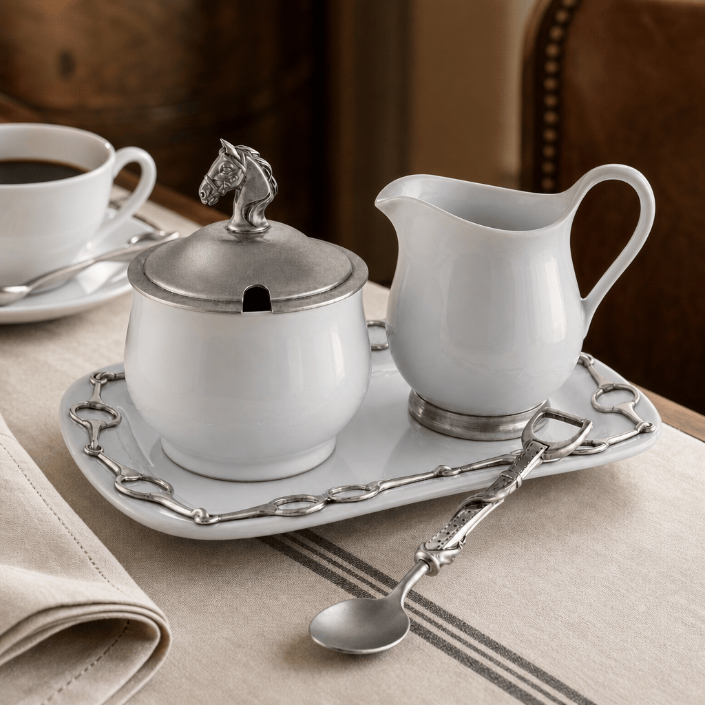 Equestrian Sugar and Creamer Set 2