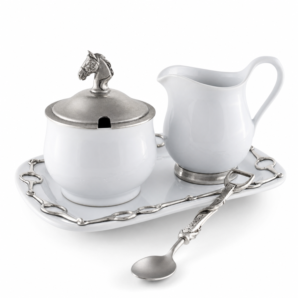 Equestrian Sugar and Creamer Set 1