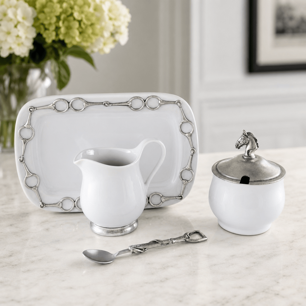 Equestrian Sugar and Creamer Set 11