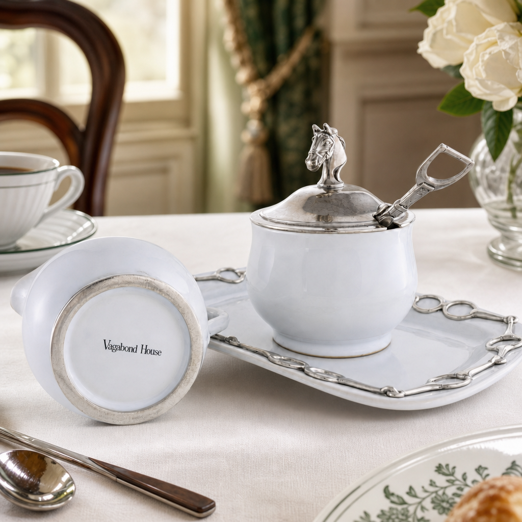 Equestrian Sugar and Creamer Set 7