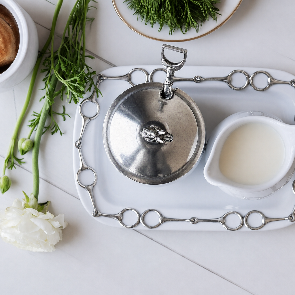 Equestrian Sugar and Creamer Set 8