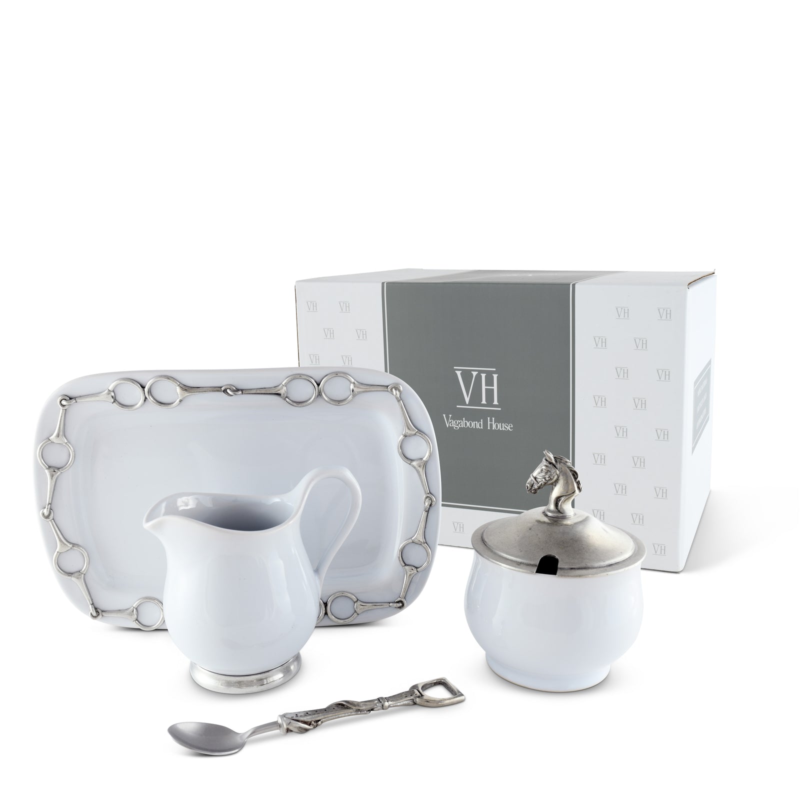 Equestrian Sugar and Creamer Set 10