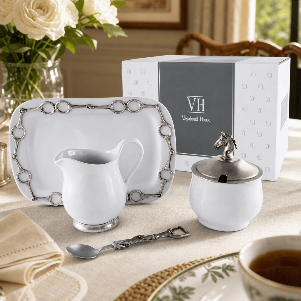 Equestrian Sugar and Creamer Set 12