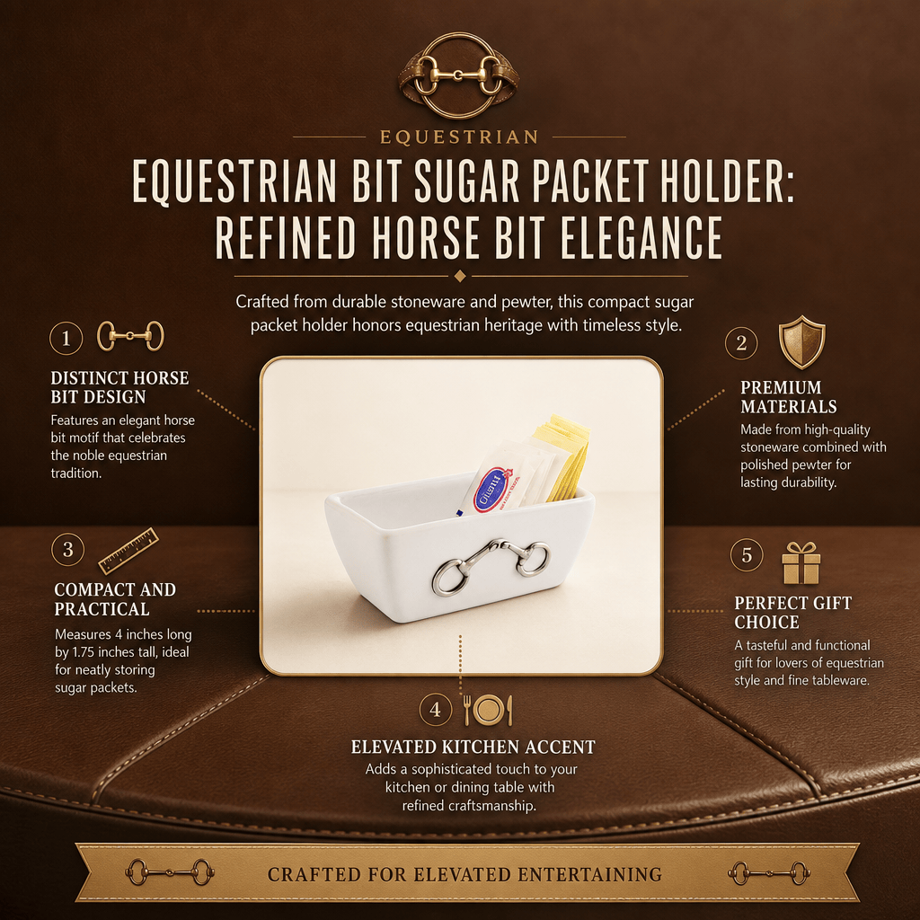 Equestrian Bit Sugar Packet Holder 9