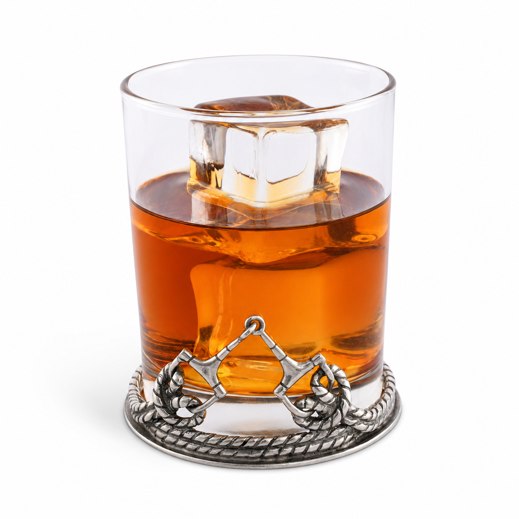 Equestraian D-Ring Snaffle Horse Bit Old Fashion Bar Glass 7