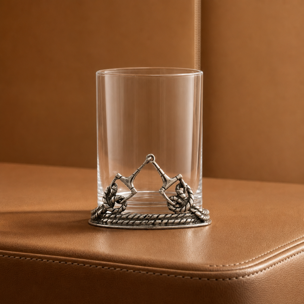 Equestraian D-Ring Snaffle Horse Bit Old Fashion Bar Glass 4