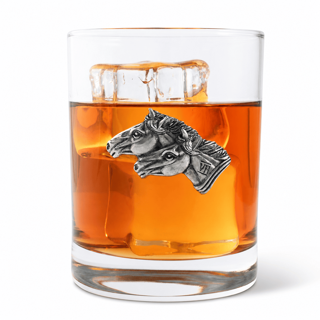 Running Horse Double Old Fashion Bar Glass 1