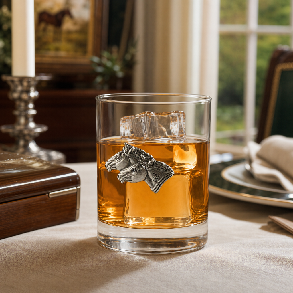 Running Horse Double Old Fashion Bar Glass 5