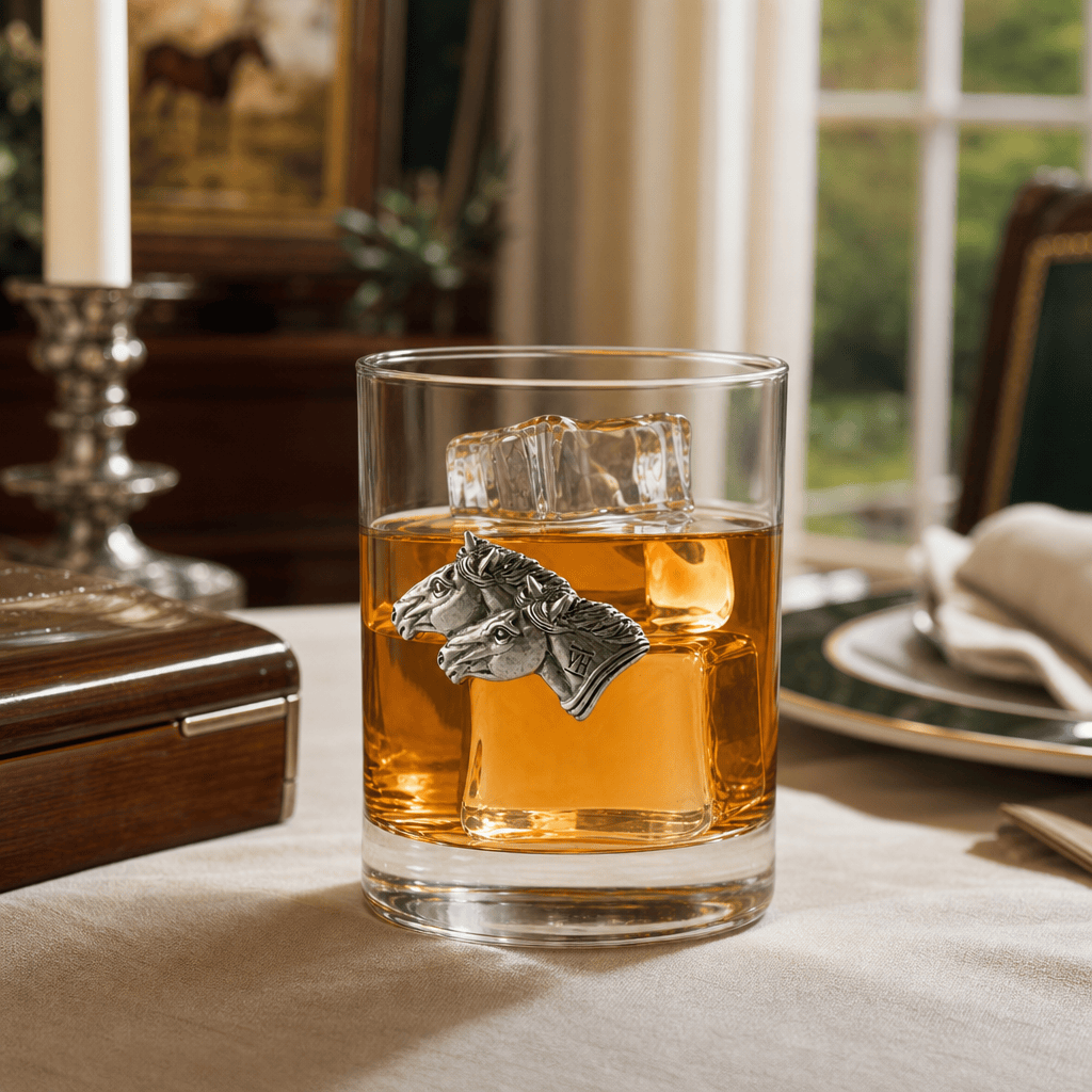 Running Horse Double Old Fashion Bar Glass 5