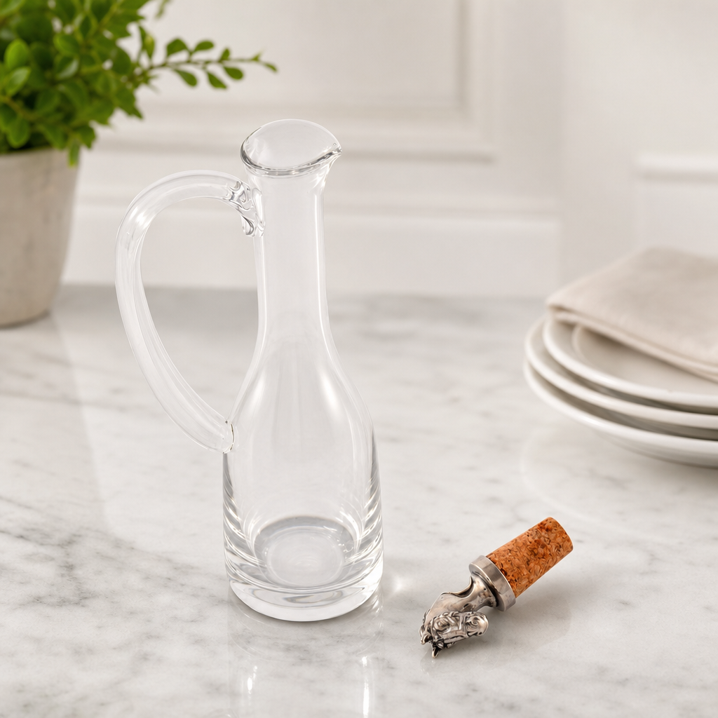 Cruet Bottle with Horse Head Cork Stopper 8