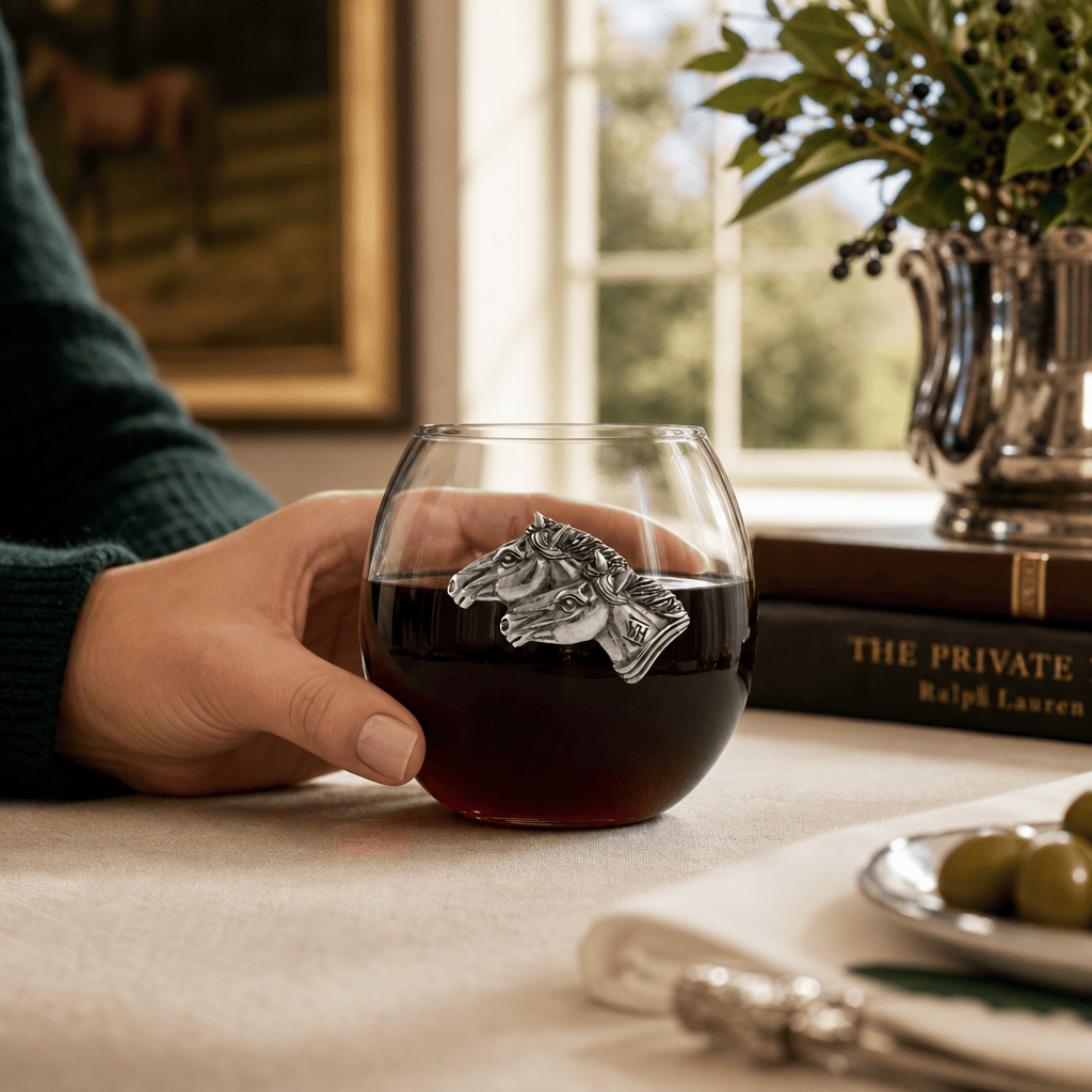 Running Horse Stemless Wine Glass 4