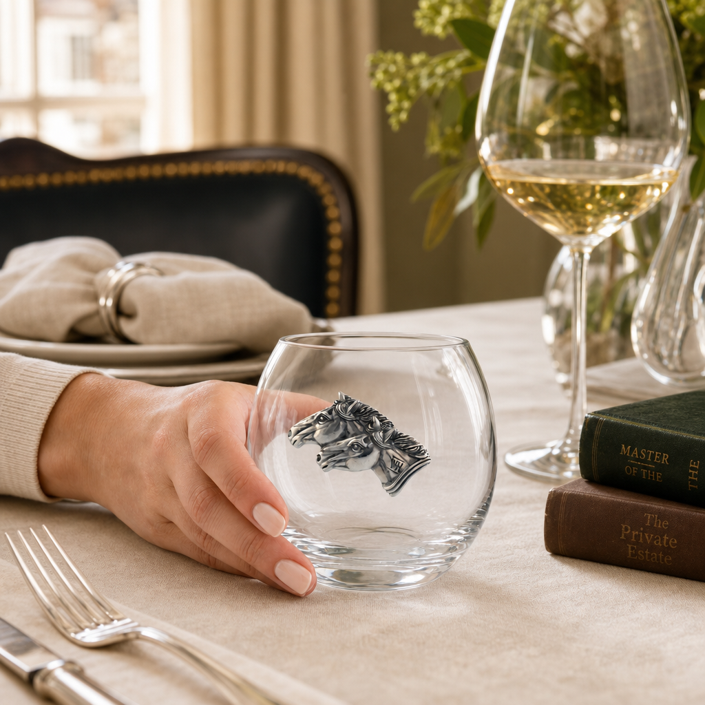 Running Horse Stemless Wine Glass 5