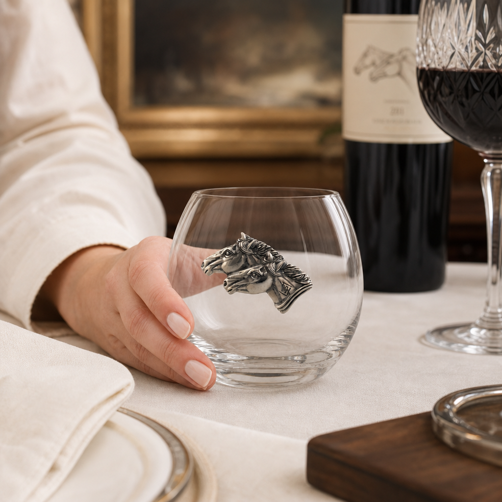 Running Horse Stemless Wine Glass 3