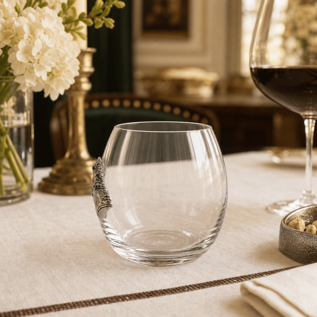 Running Horse Stemless Wine Glass 7