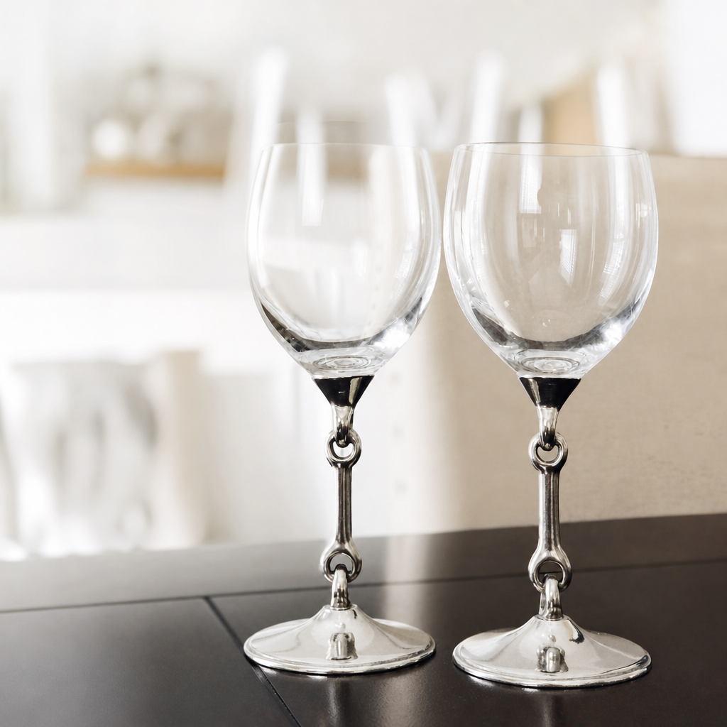 Equestrian Bit Wine Glass 7