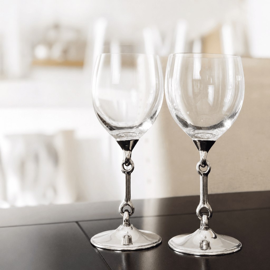Equestrian Bit Wine Glass 7