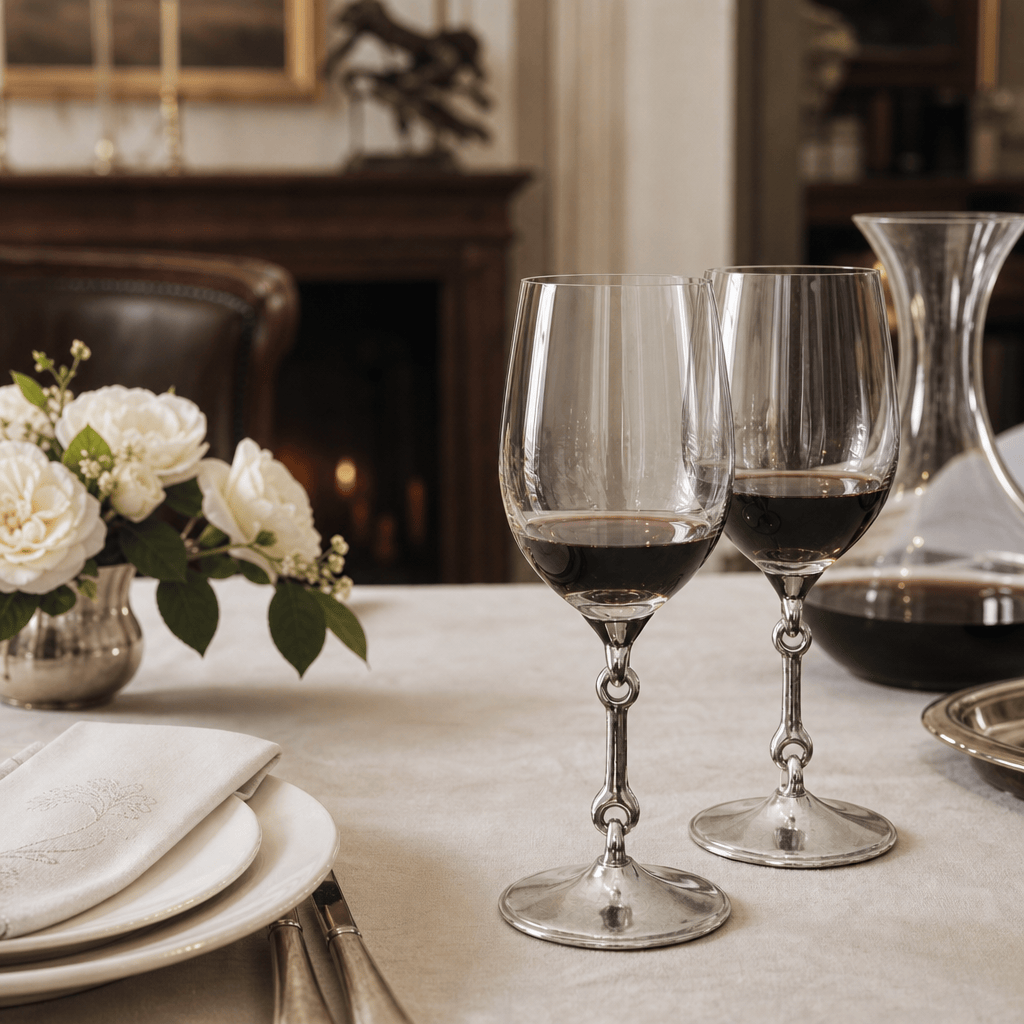 Equestrian Bit Wine Glass 6