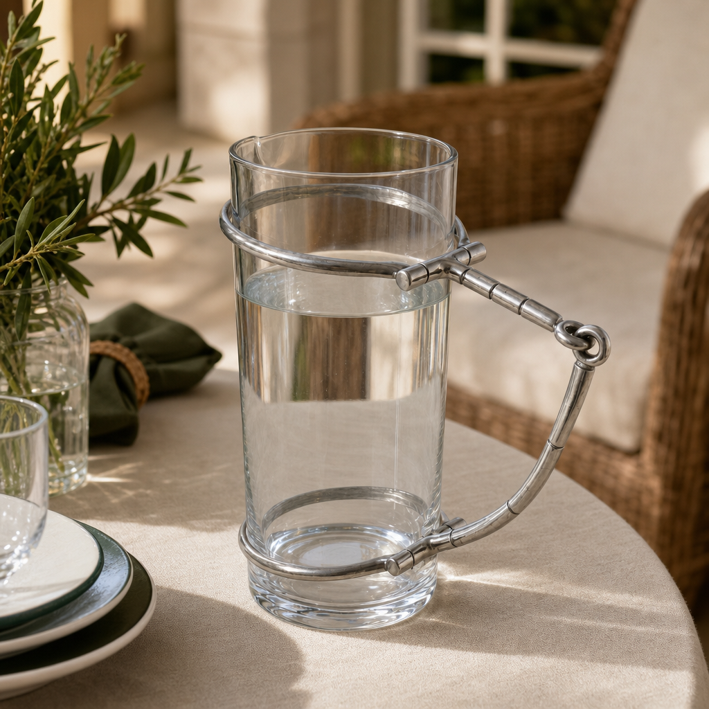 Horse Bit Glass Pitcher 7