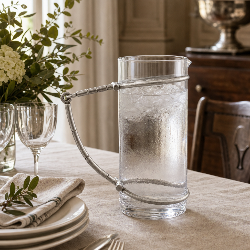 Horse Bit Glass Pitcher 9