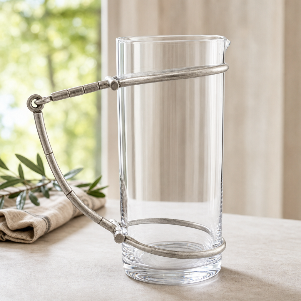 Horse Bit Glass Pitcher 8