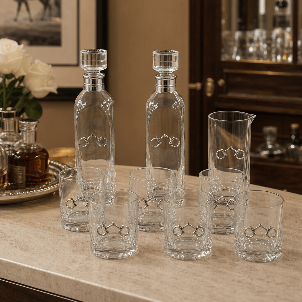 Equestrian Bit Glass Bar Set 2