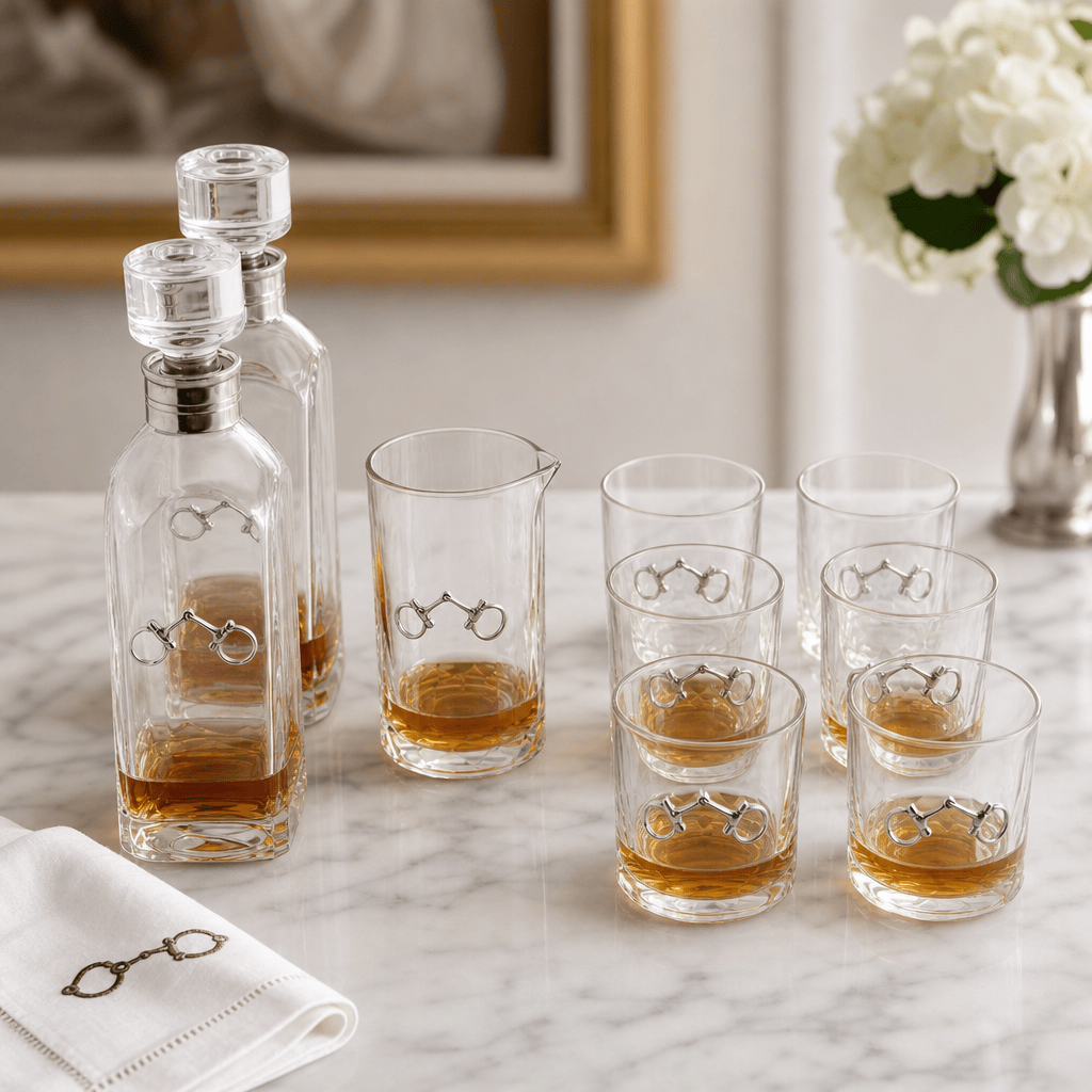 Equestrian Bit Glass Bar Set 10