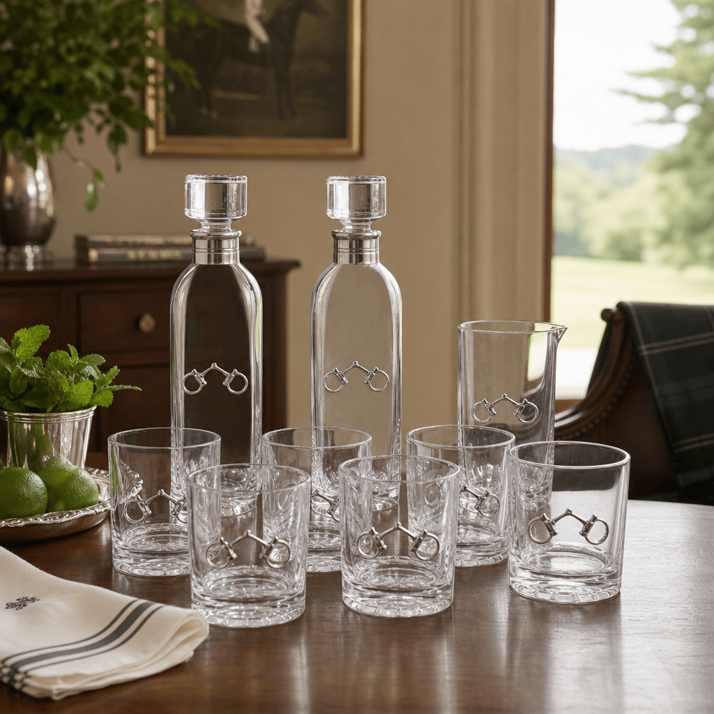 Equestrian Bit Glass Bar Set 9
