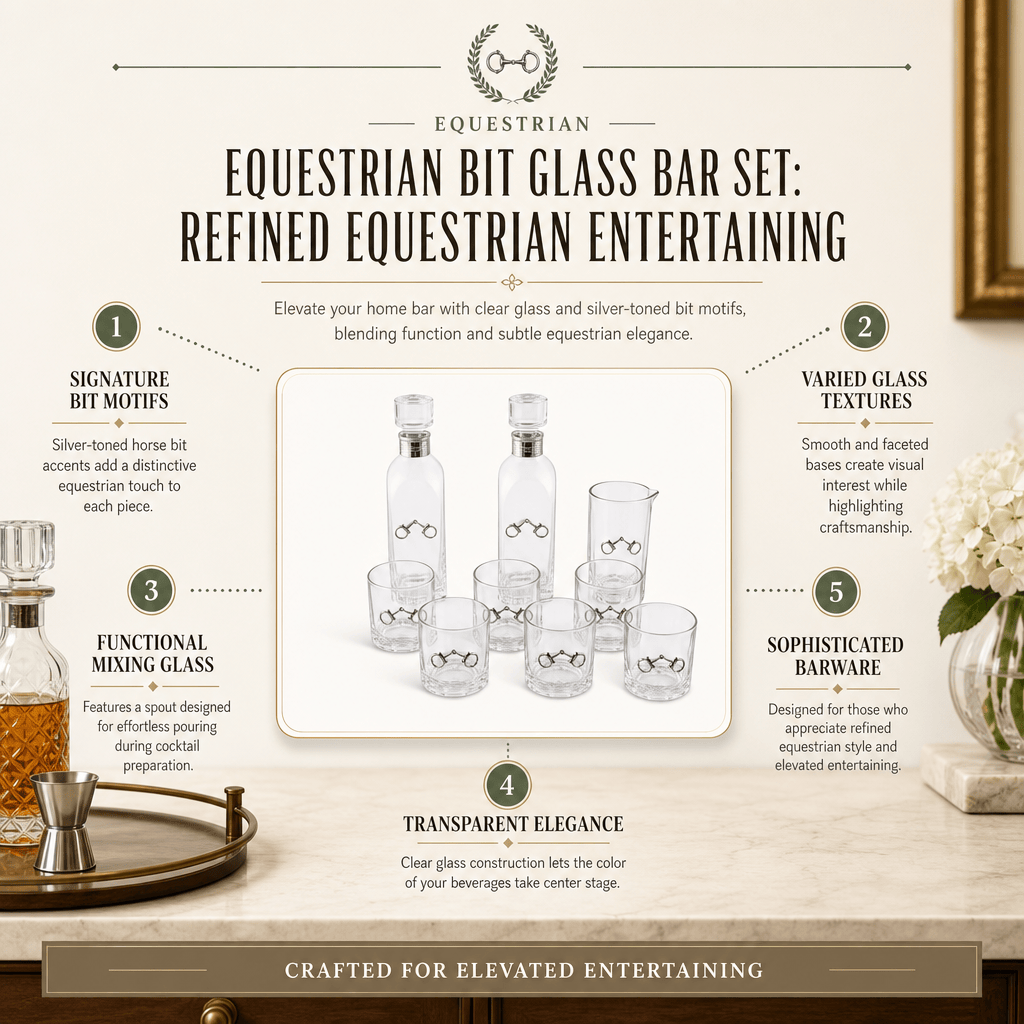 Equestrian Bit Glass Bar Set 11
