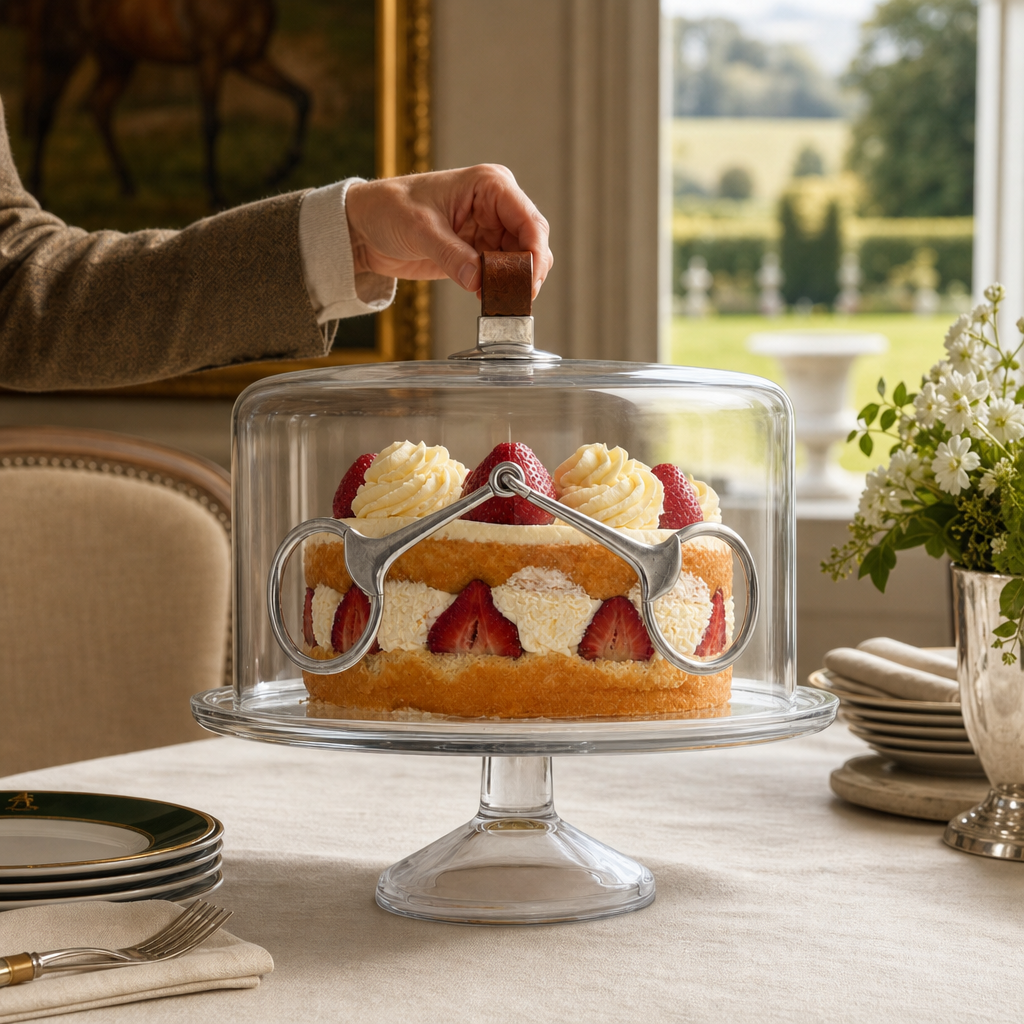Leather Horse Bit Cake Dome 4