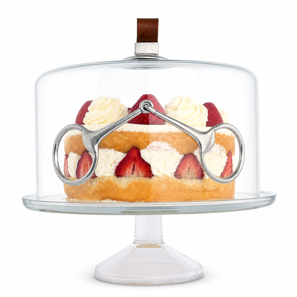 Leather Horse Bit Cake Dome 1