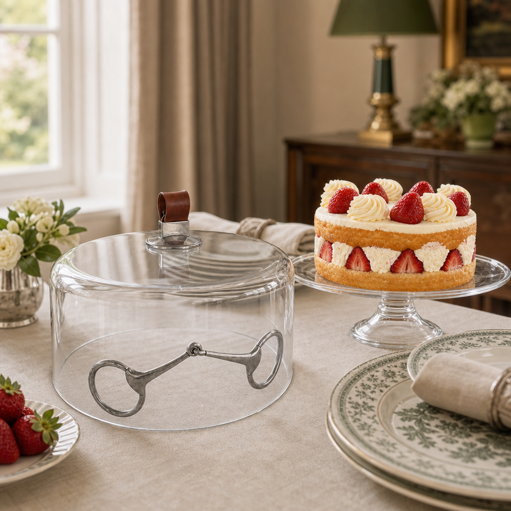Leather Horse Bit Cake Dome 5