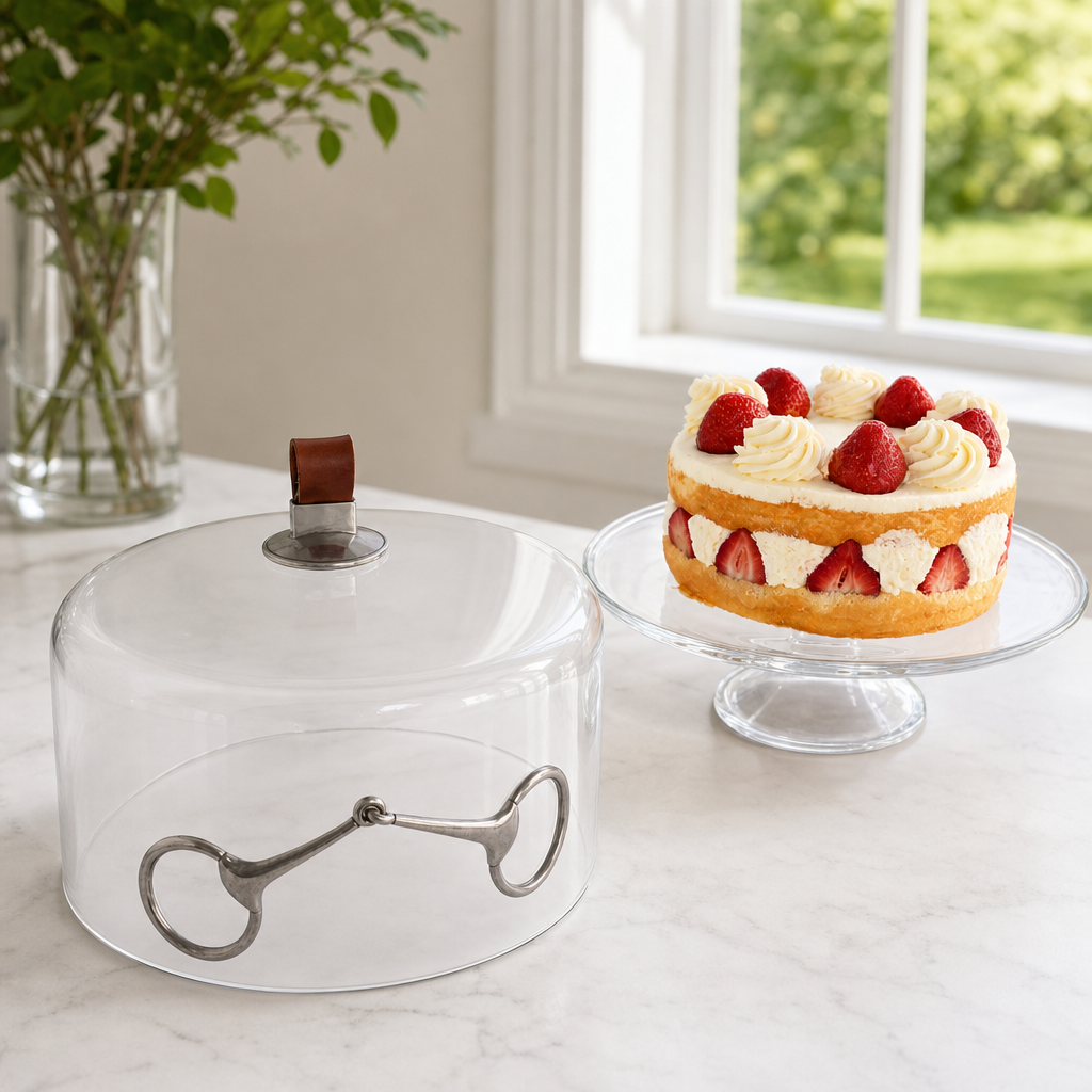 Leather Horse Bit Cake Dome 8