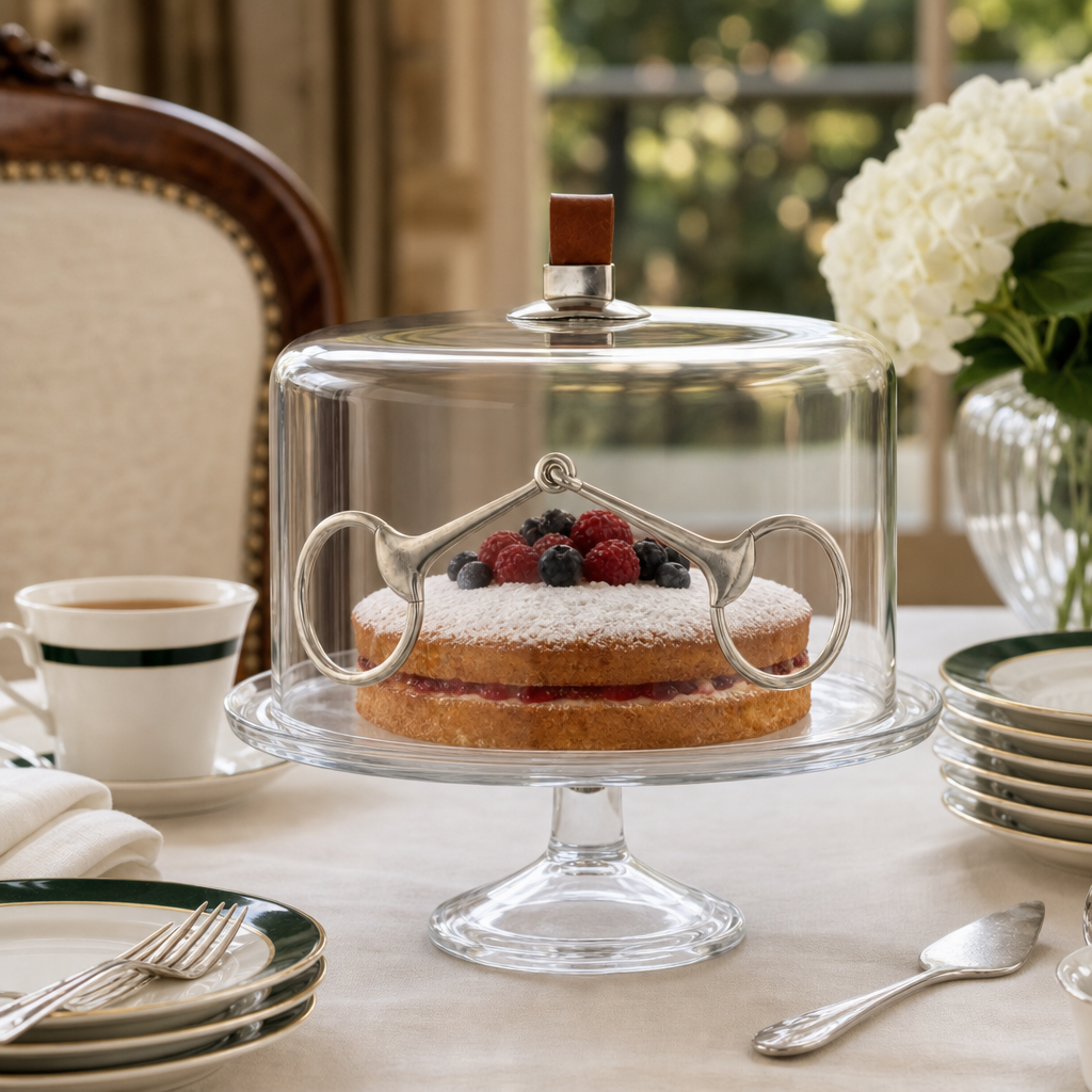 Leather Horse Bit Cake Dome 6