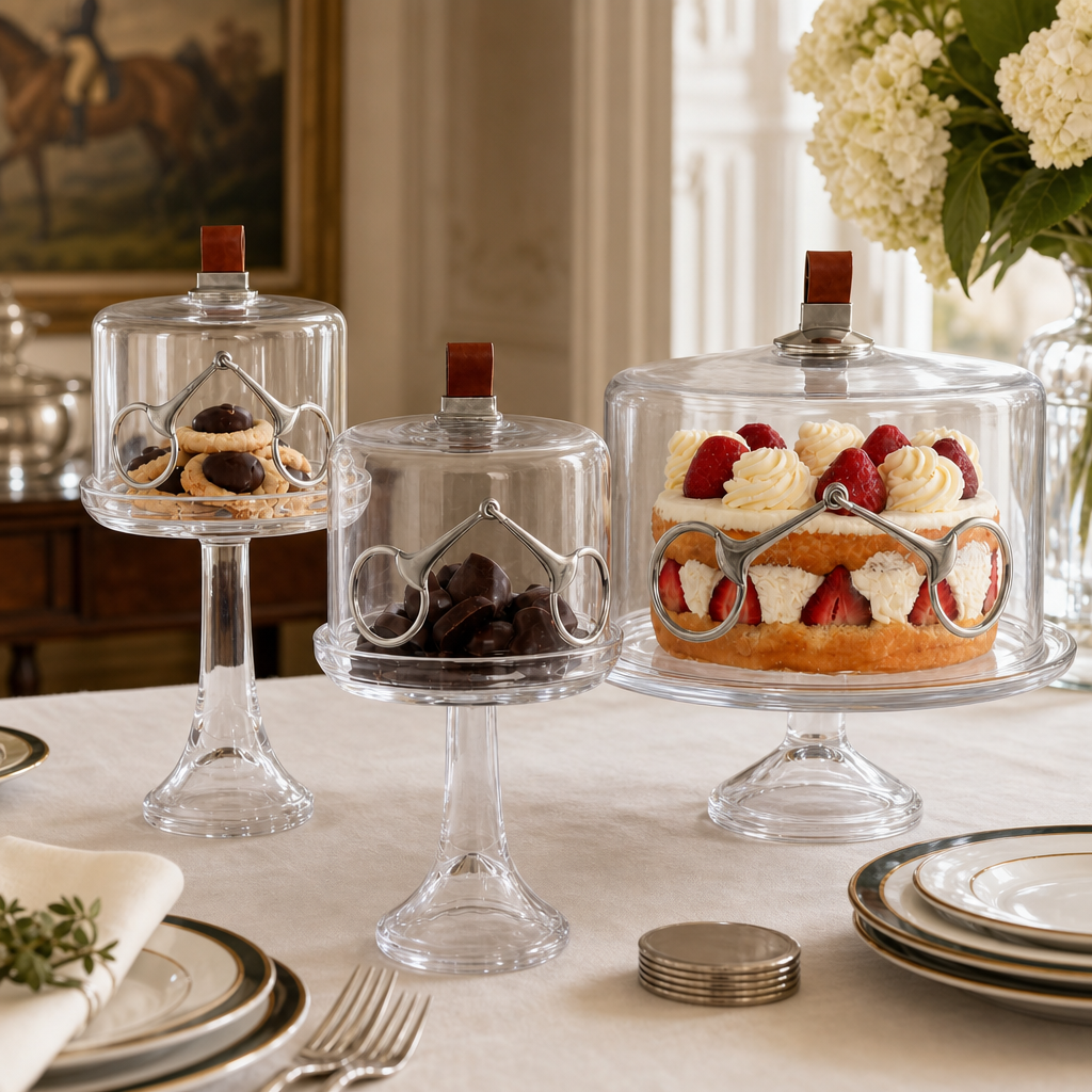 Leather Horse Bit Cake Dome 7