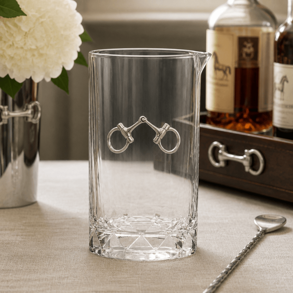 Bit Hatched Bar Glass Mixing Pitcher 2