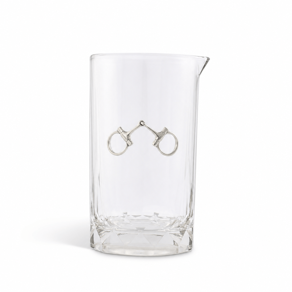 Bit Hatched Bar Glass Mixing Pitcher 1