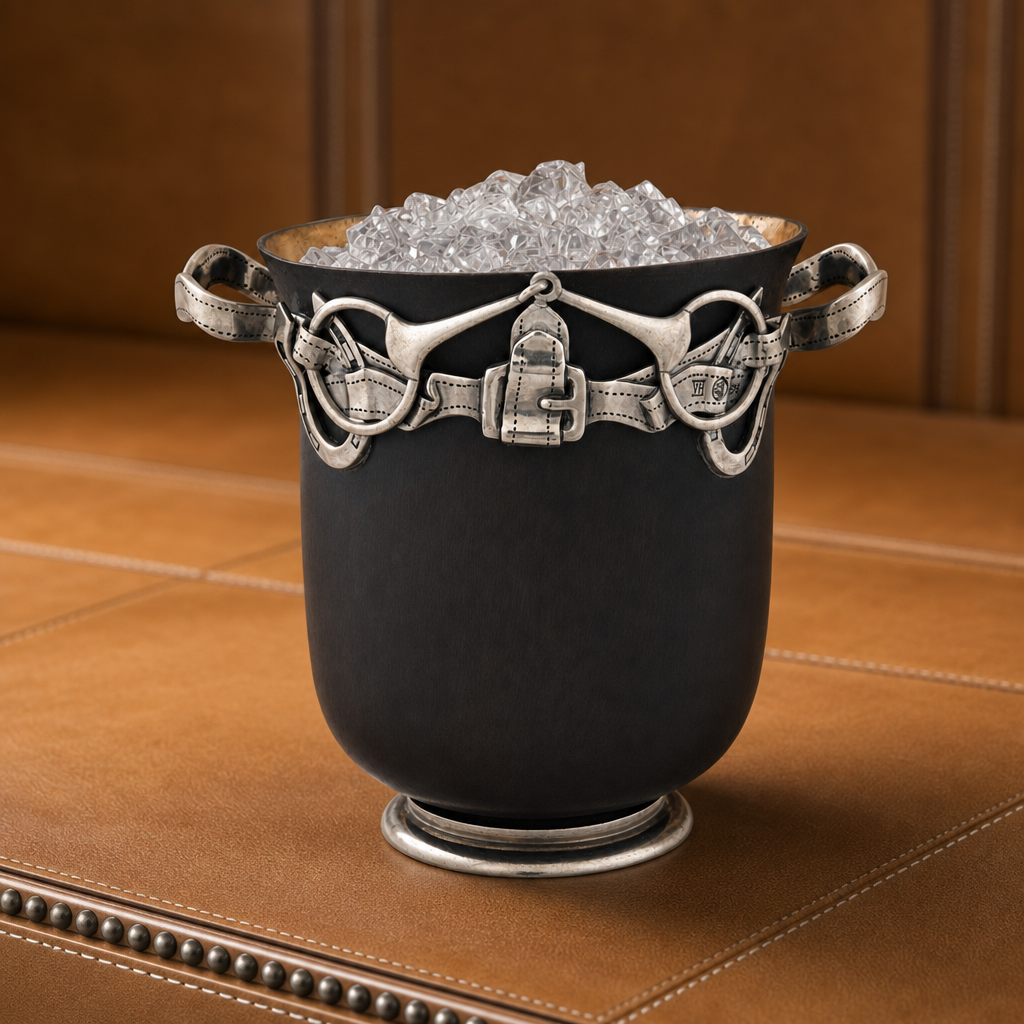 Equestrian Bronze Ice Bucket 2