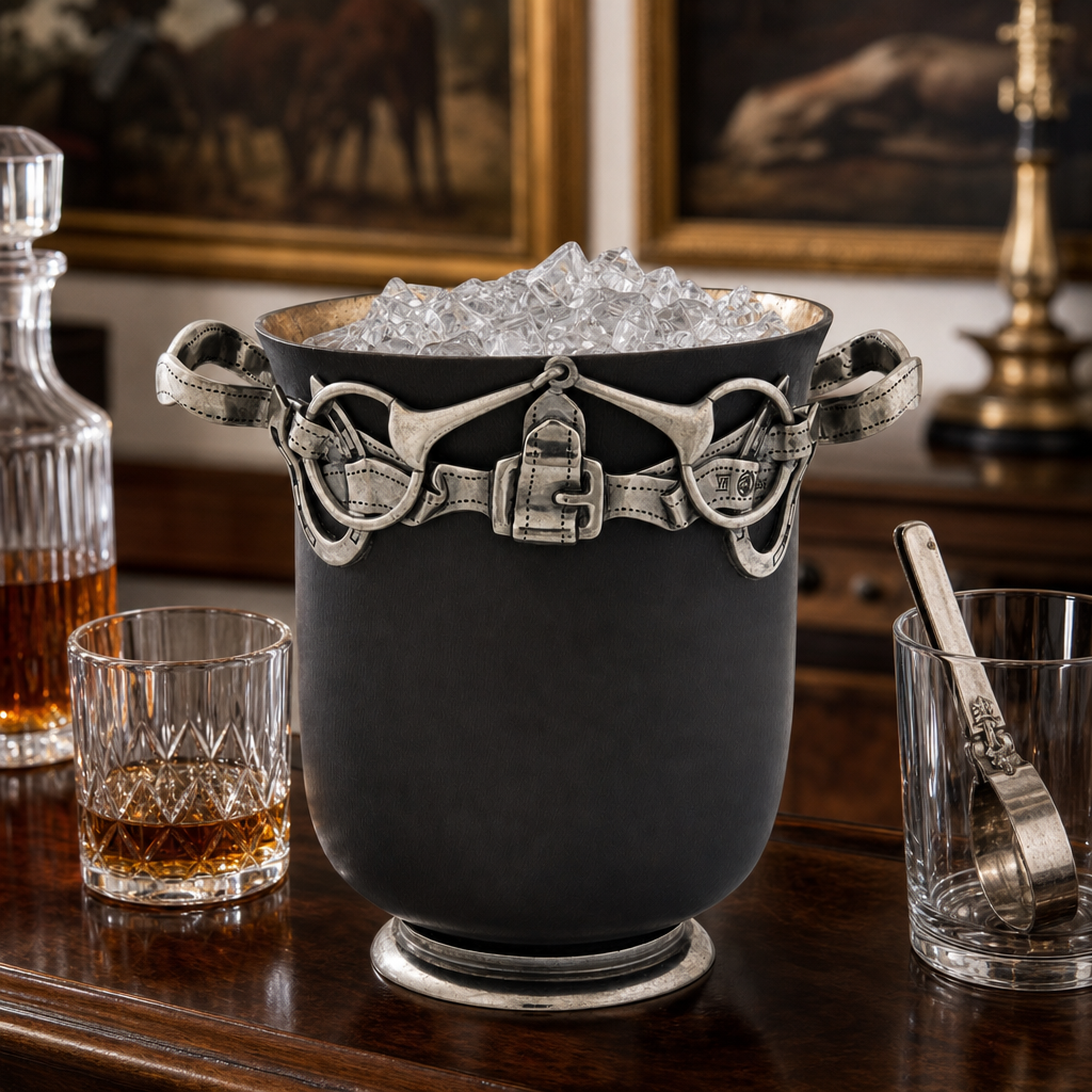 Equestrian Bronze Ice Bucket 2