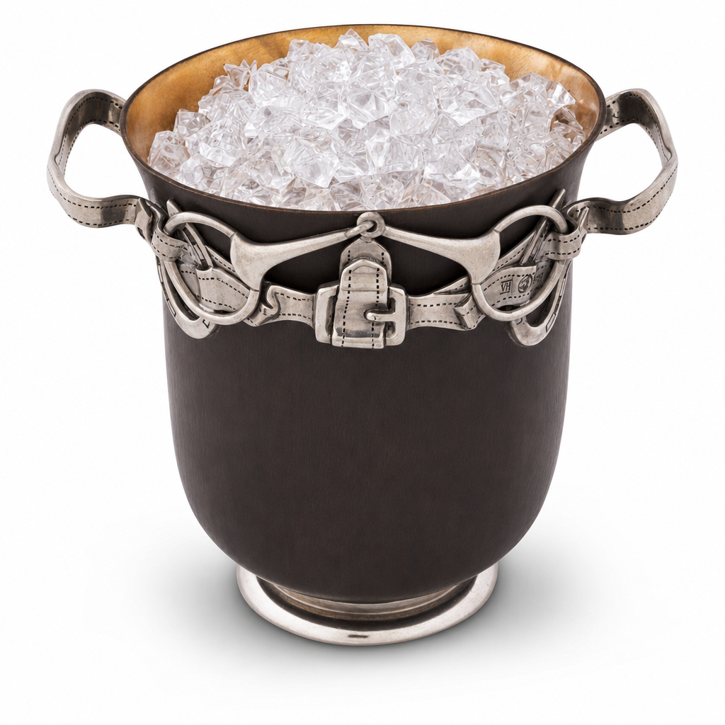 Equestrian Bronze Ice Bucket 7