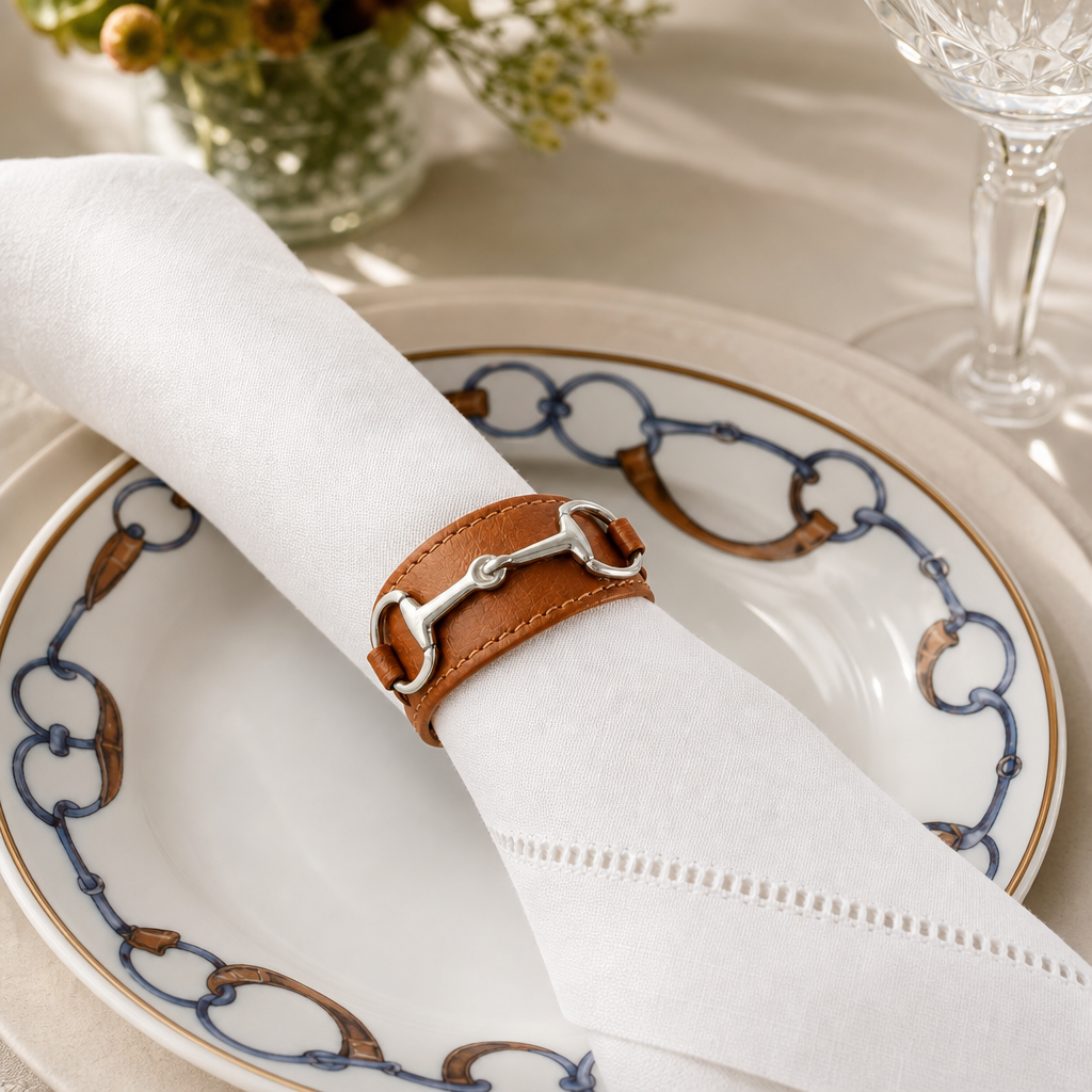 Bit Vegan Leather Napkin Ring 4