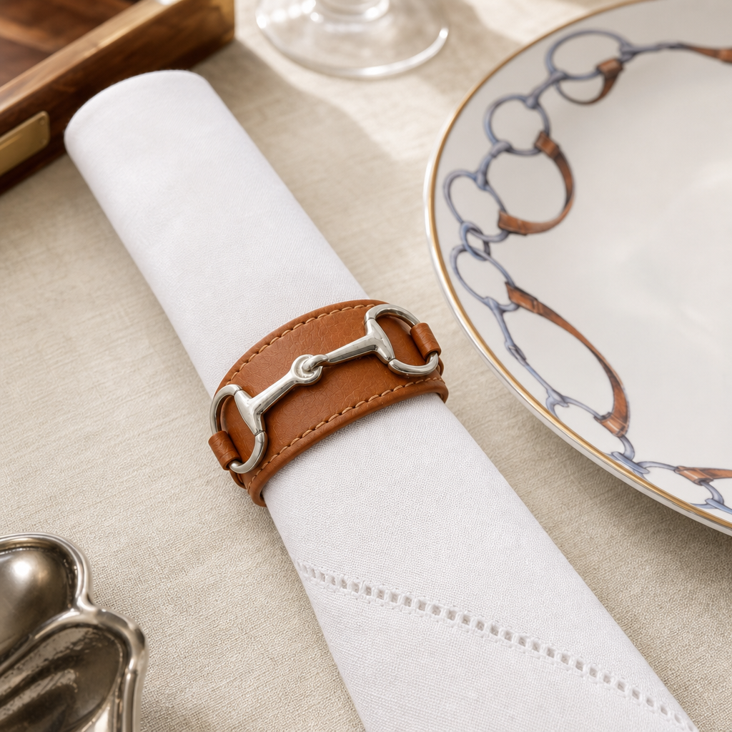 Bit Vegan Leather Napkin Ring 2
