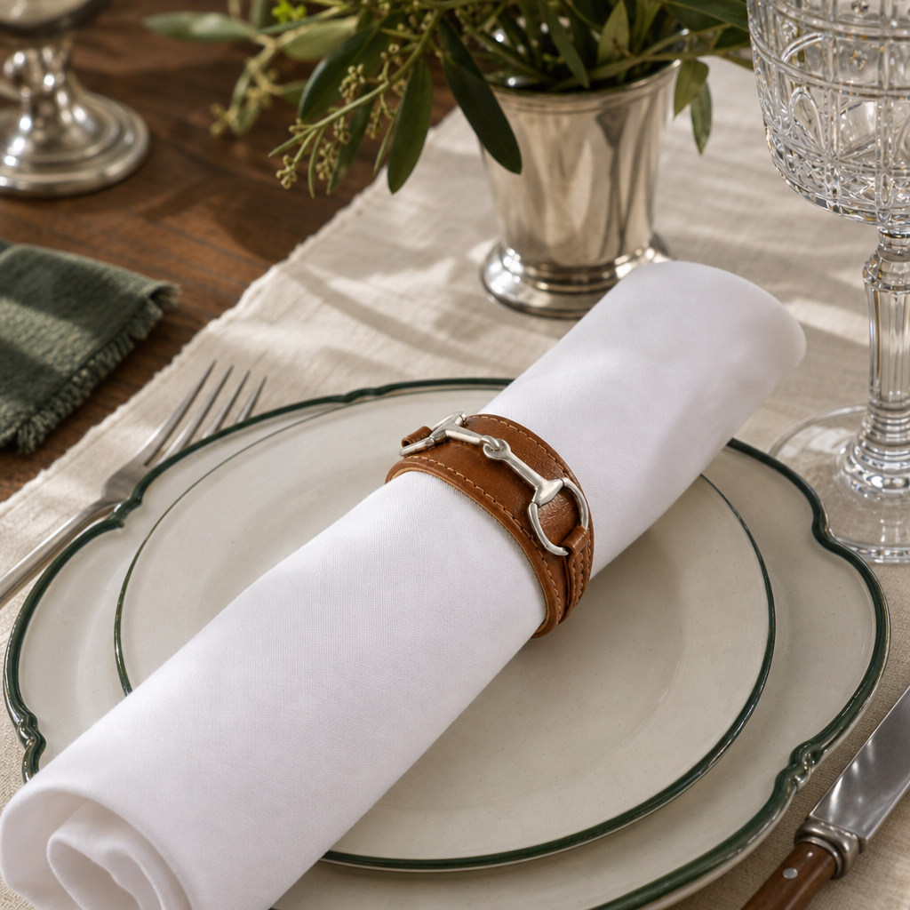 Bit Vegan Leather Napkin Ring 5