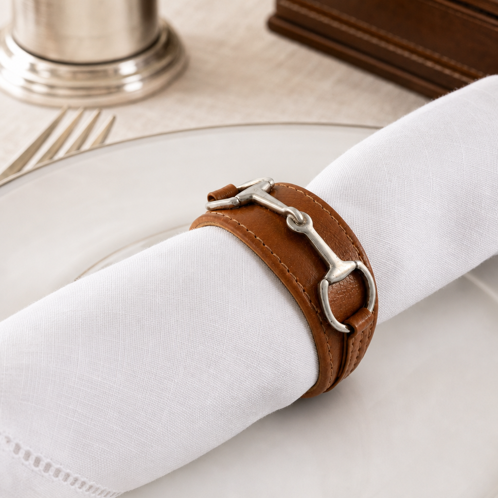 Bit Vegan Leather Napkin Ring 3
