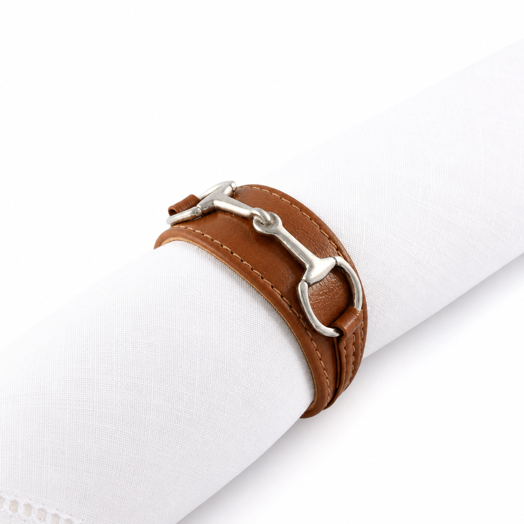 Bit Vegan Leather Napkin Ring 8