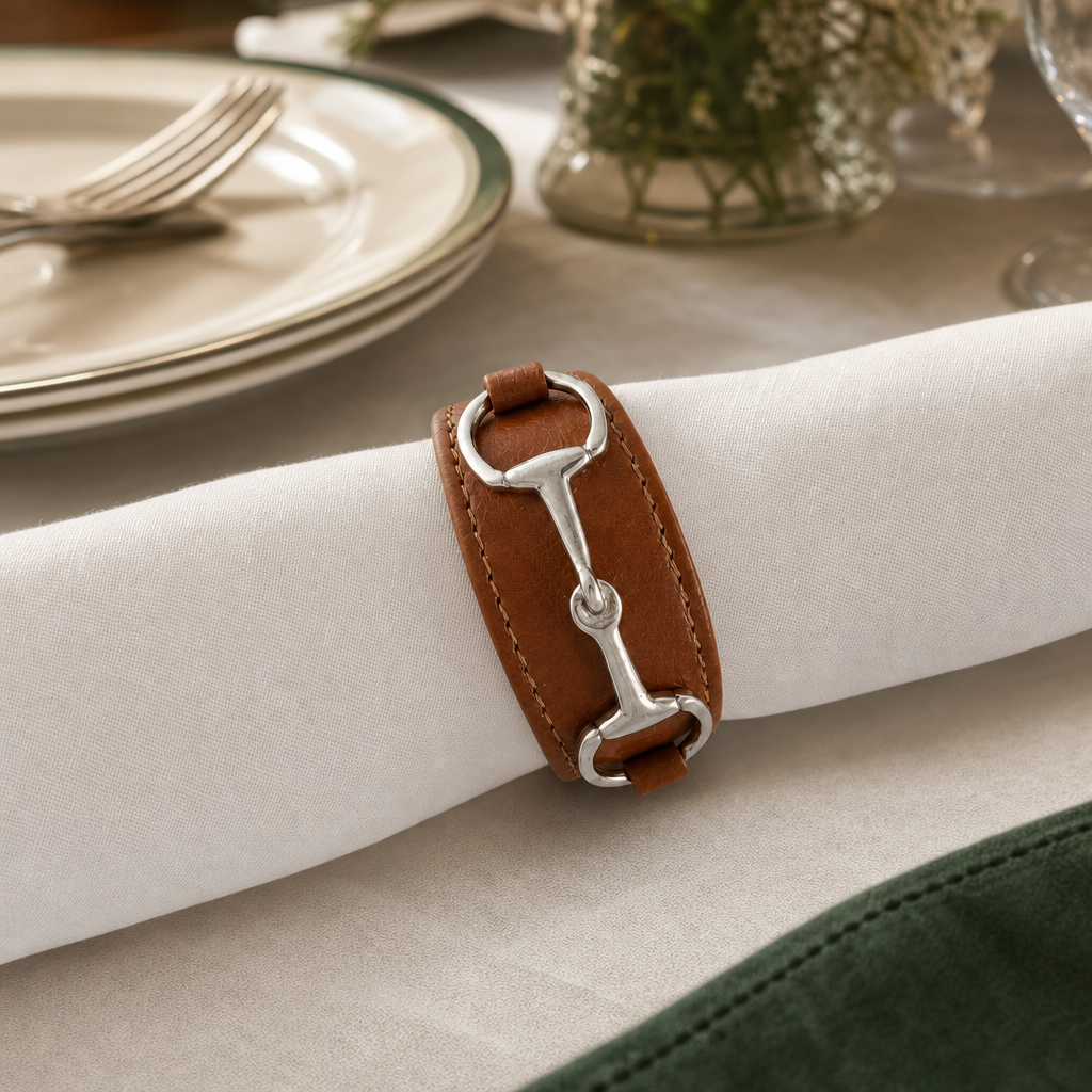 Bit Vegan Leather Napkin Ring 6